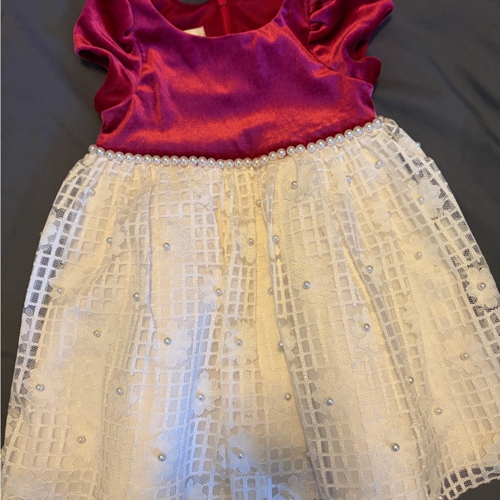 American Princess Pink and White Formal Dress